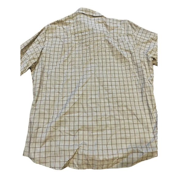 David Donahue Standard Superfine Twill Blue Brown Plaid Dress Shirt Men's Sz XL - Picture 7 of 7